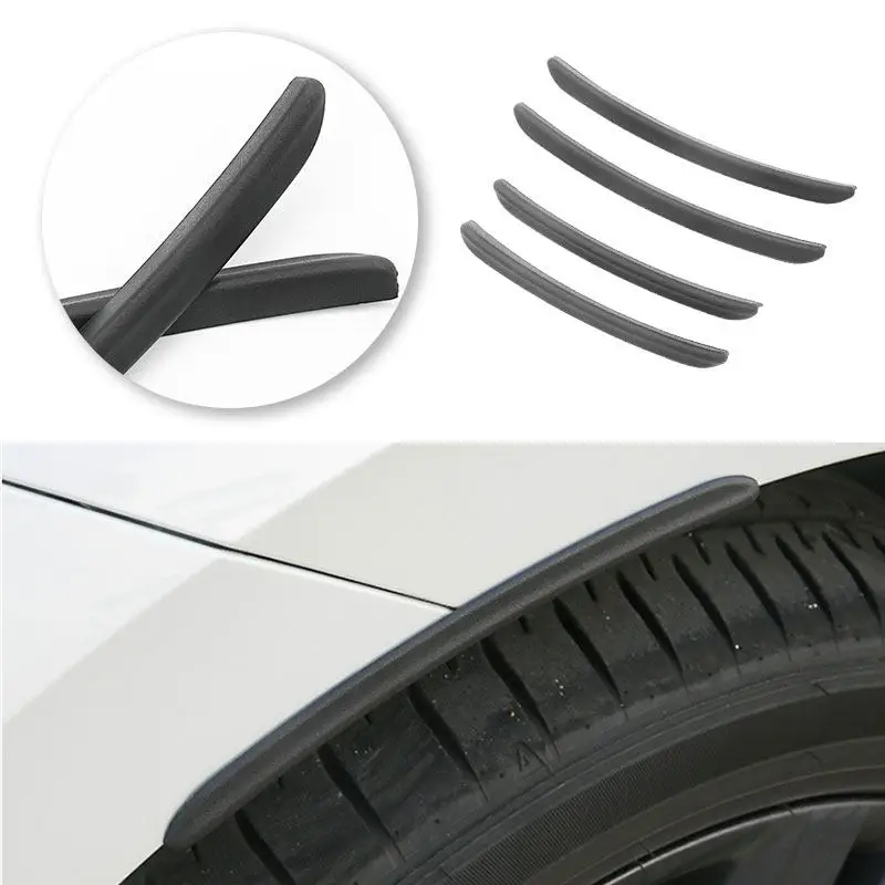 

Car 4pcs Accessories Black Fender Arch Wheel Strips Trim For VW Golf 8 2020 2021 2022