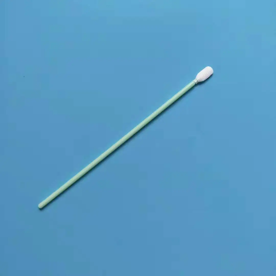 100Pcs/Bag Cleanroom Polyester Swabs Dust-free Anti-static Cleaning Q-tips For Fiber Laser Machine Focus Lens Protection Windows