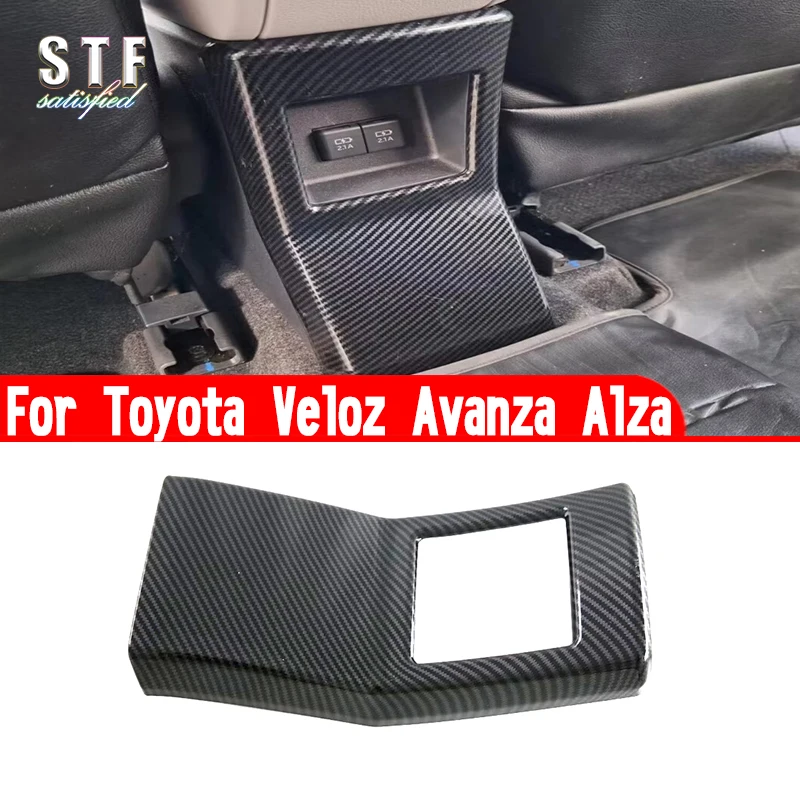 

For Toyota Veloz Avanza Alza 2022 2023 Car Accessories Rear Air-Condition Vent Outlet Cover Trim Molding Decoration Stickers