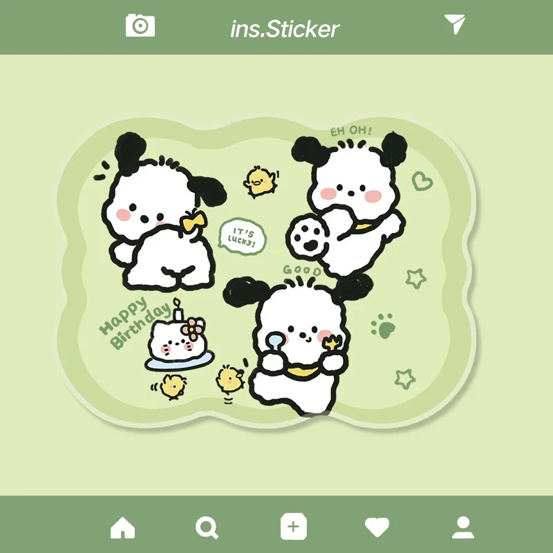 Mouse Pad Sanrio Cartoon Kuromi Non-Slip Mousepads for Computer Laptop Small Size Wave-Like Mouse Pads Lock Edge Design Mousepad