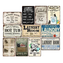 Wasruimte Retro Plaque Borden Tin Schilderij Bord Hot Tub Badkamer Metalen Poster Muurstickers Vintage Huisdecoratie Borden 20X30Cm