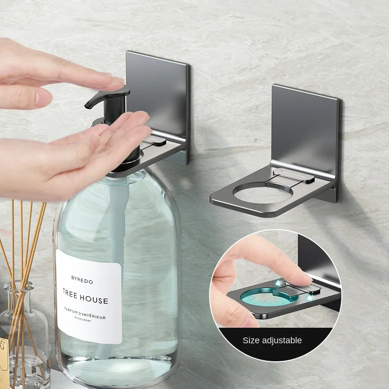 Shower gel storage perforation-free bathroom hanger hand sanitizer wall hanger bracket wall mount