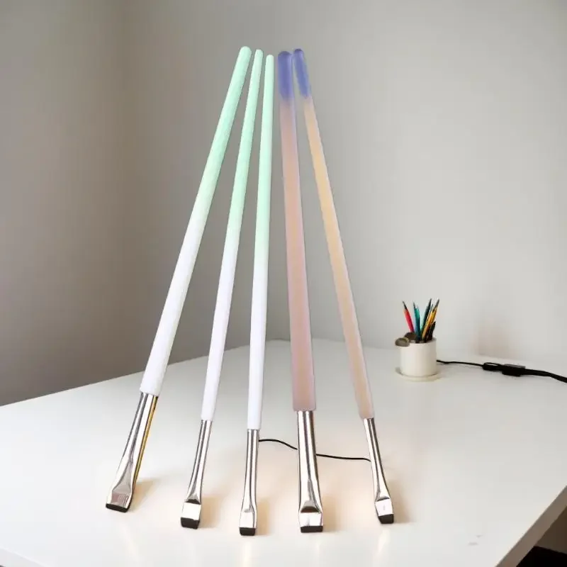 1 pz Maniglia sfumata Spazzola piatta Ciglia permanenti Strumento per sollevamento ciglia Ciglia Perm Rod Applicatore per ciglia Strumenti e accessori per il trucco