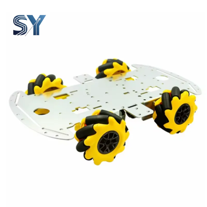 Picture 4: Mecanum Wheel Robot Kit - 4WD Omnidirectional Chassis with TT Motors for Arduino/Raspberry Pi DIY