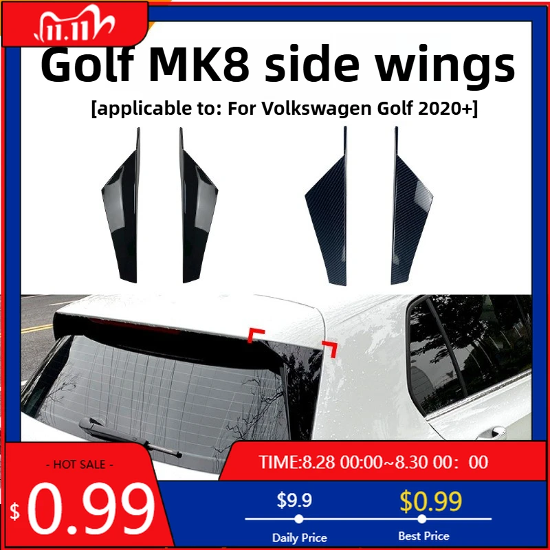 

Hot Ornaments For Volkswagen Golf MK8 2020 2021 2022 2023 2024 2025 Side Wing Spoiler Car Exterior Modification Accessories Inte