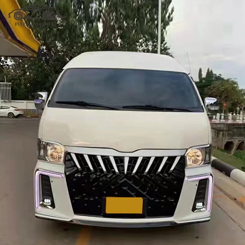 FULI AUTO CAR Body Kit Front Rear Bumper Grille for Toyota Hiace 2012-2018 car bumper