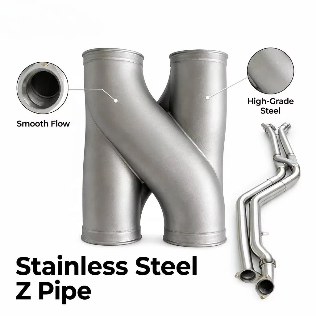 for Stainless Steel Exhaust Z Pipe High Flow Mid Section Diversion Pipe for BMW G80 M3