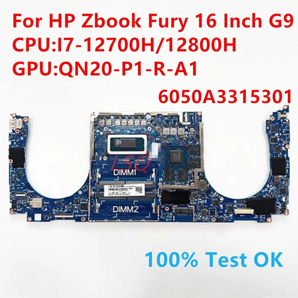 

For HP Zbook Fury 16 Inch G9 Laptop Motherboard 6050A3315301 i7-12700H i7-12800H A1000 Graphic 100% Working Good
