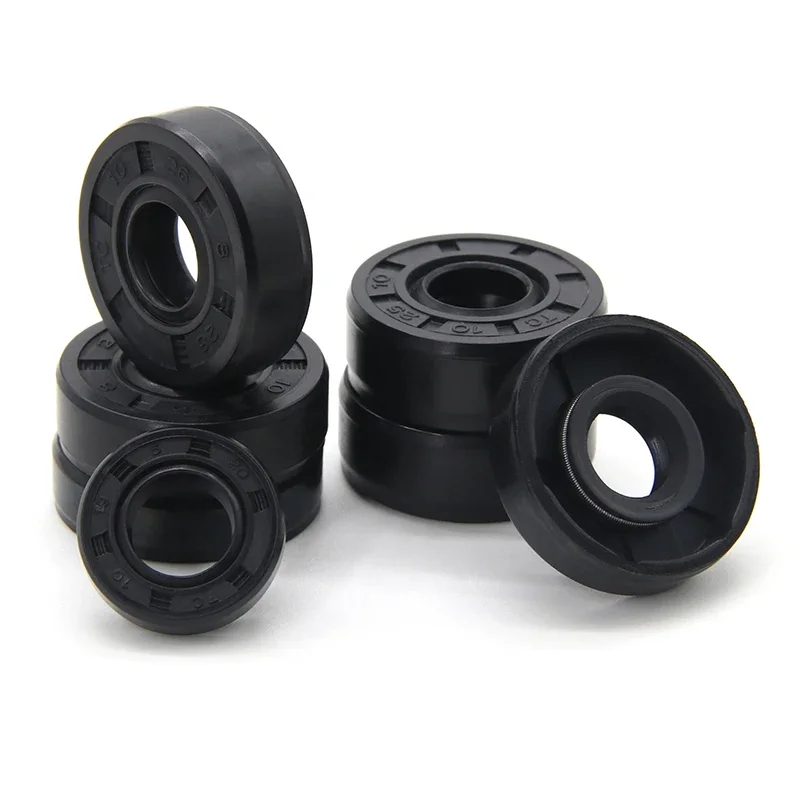 2/5pcs NBR Oil Seal ID 10mm TC-10*17/18/19/20/22/25/26*5/7/8/10mm Nitrile Rubber Shaft Double Lip Oil Seals Gasket