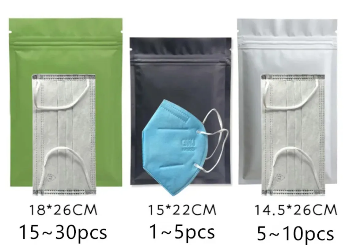 

100PCS Matte Green e Aluminum Foil Resealabl Ziplock Bag DIY Cocoa Matcha Powder Cereals Spice Candy Chocolate Packaging Pouches