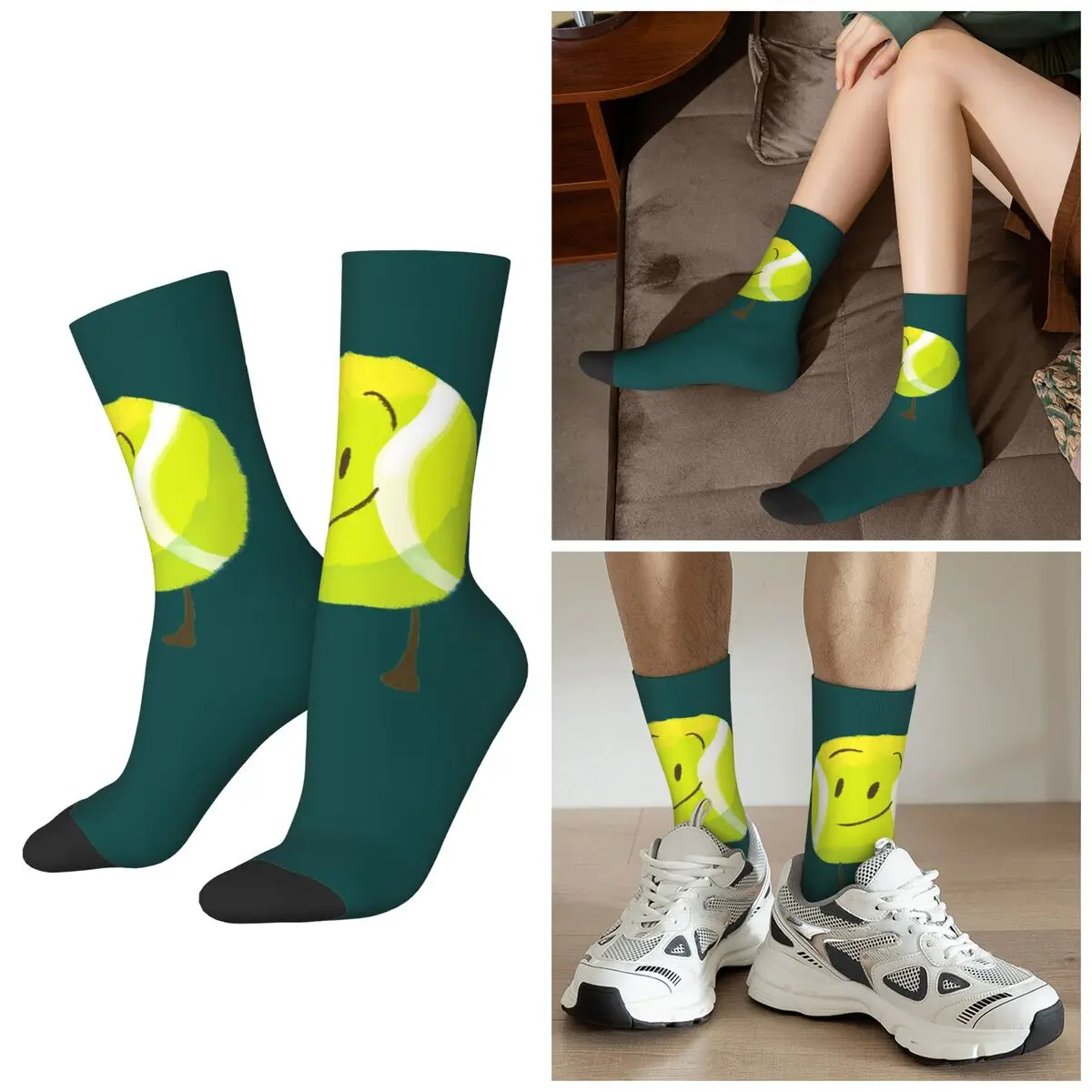 

Все сезоны, которые вы смысл, я даже прейм! Теннисные носки, спортивные носки средней длины, мягкие впитывающие пот чулки для мужчин и женщин