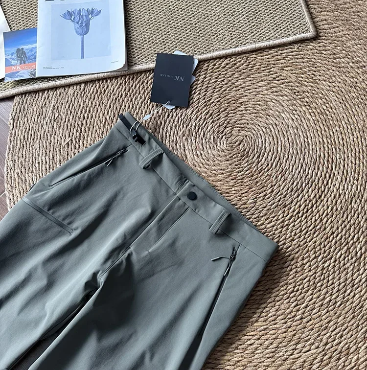 Winddichte Outdoor-Hose mit geradem Bein für Herren – Robuste Freizeithose zum Wandern, für den Arbeitsweg und den täglichen Gebrauch – Detail 8