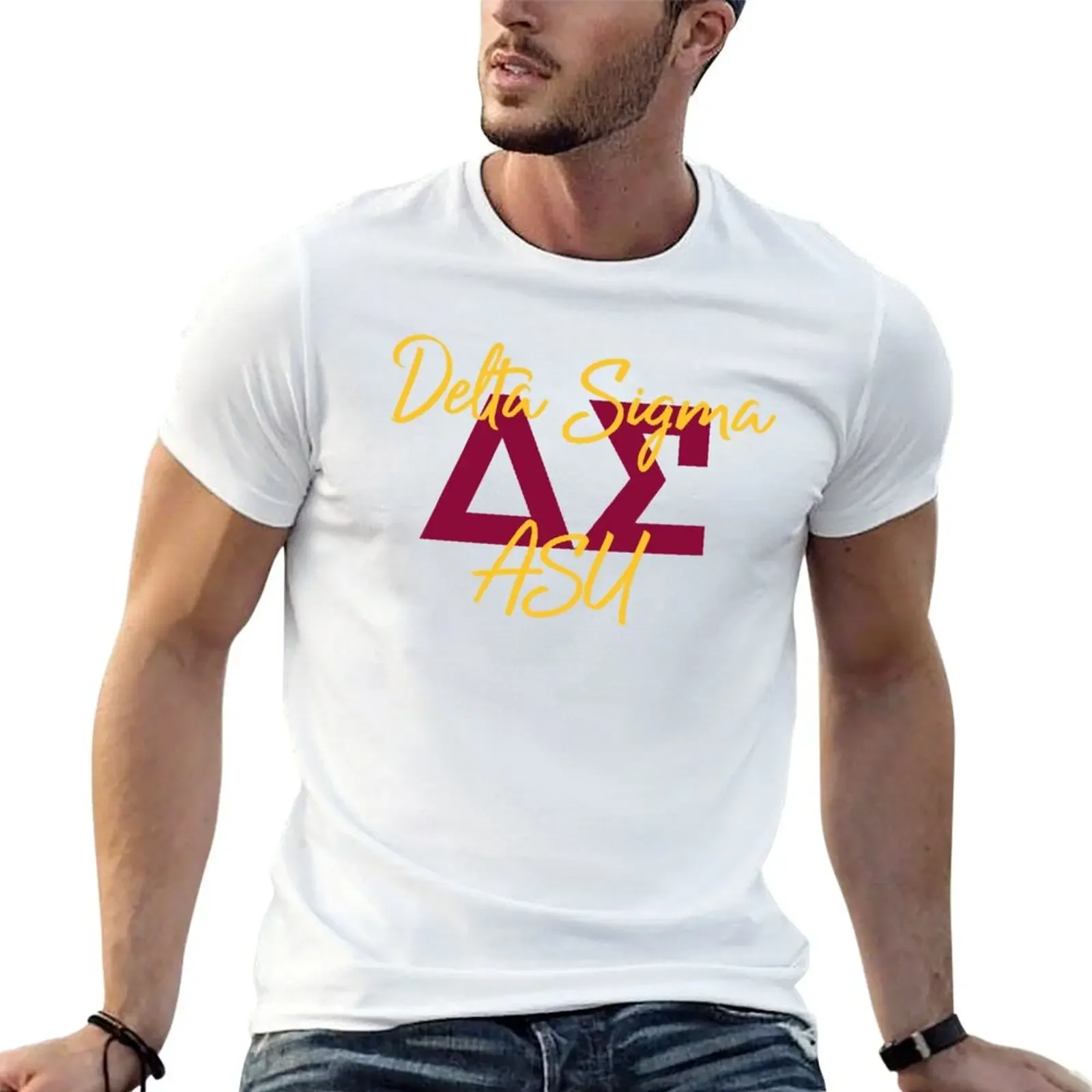 

Delta Sigma T-Shirt sweat graphic tee shirt mens graphic t-shirts anime