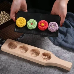 Wooden Cookie Molds for Baking, Moon Cake Molder, Cookie Stamps Cutter Mould for Mid-autumn Festival, for Muffin, Chocolate Mold