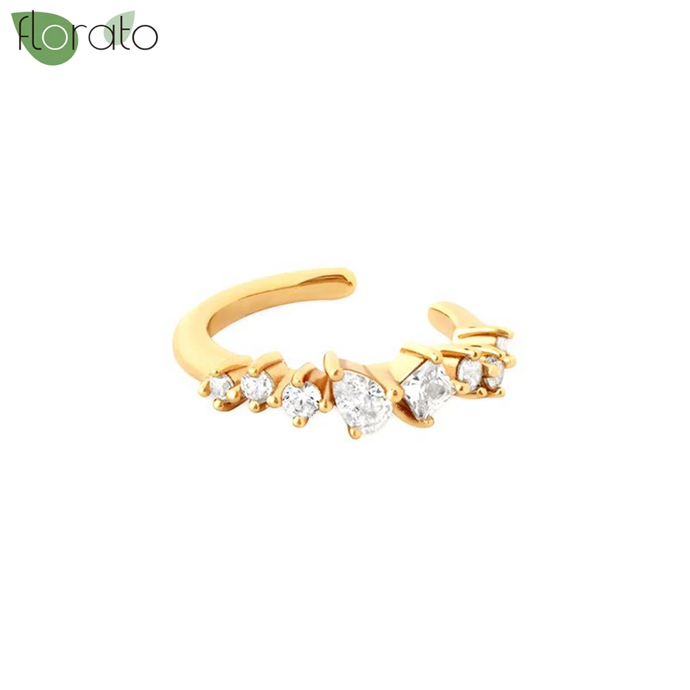 2025 جديد 1 قطعة موضة تشيكوسلوفاكيا الكفة التفاف كليب على أقراط النساء الفتيات متسلق الأذن الغضروف العظام كليب القرط وهمية غير ثقب