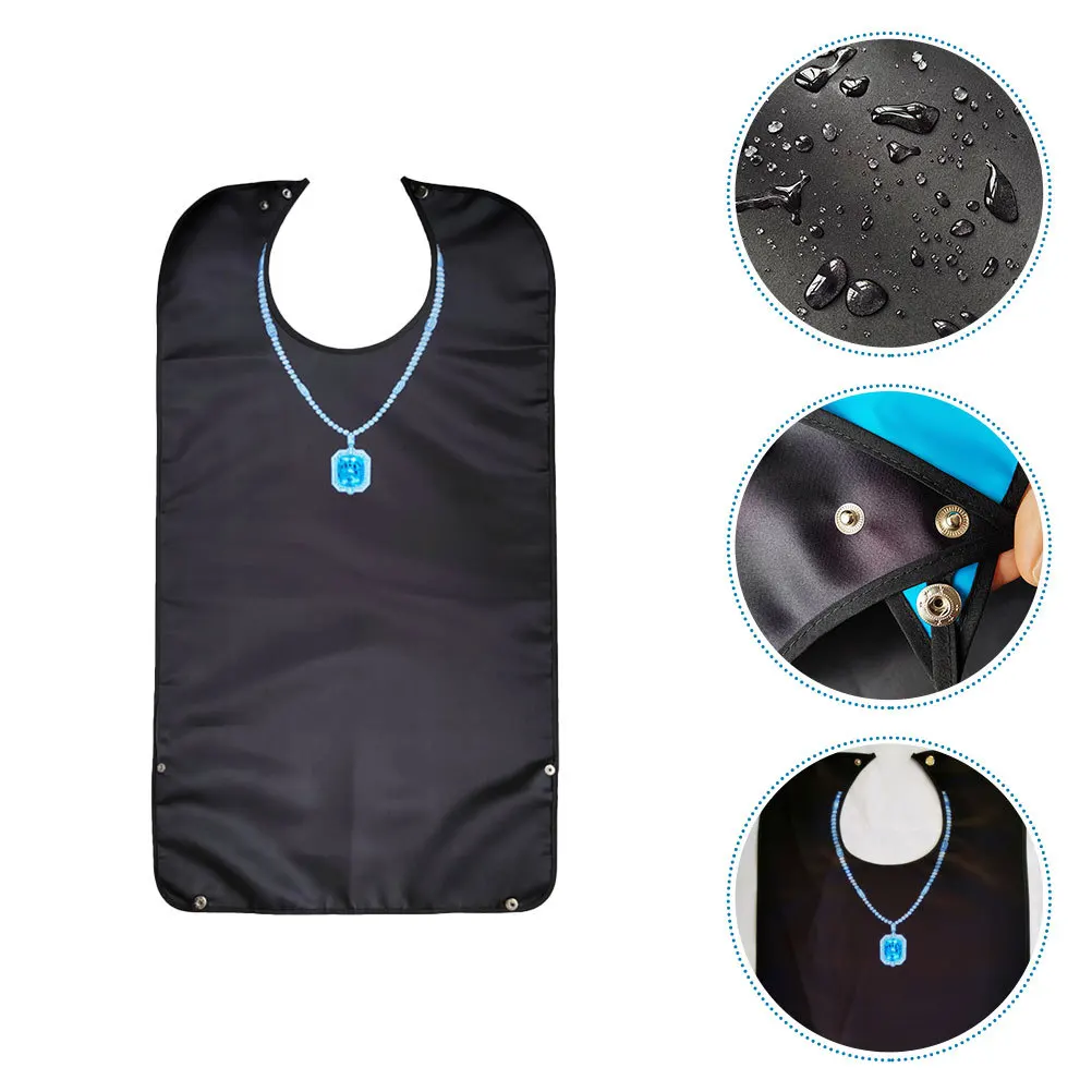 

Износостойкий водонепроницаемый нагрудник для взрослых, полиэстер, гибкая защита для ужина, складной многоразовый бытовой нагрудник для пожилых людей