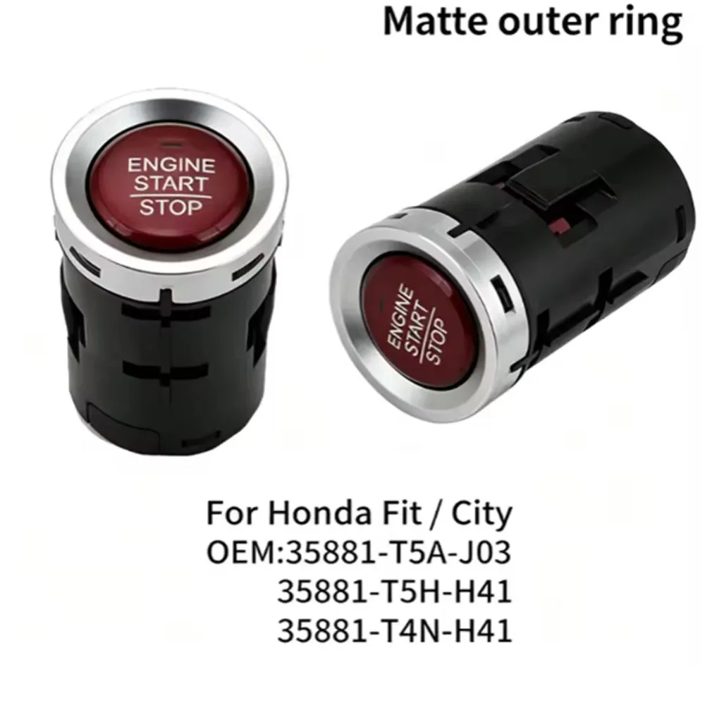 Engine Start Stop Push Button Ignition Switch 35881-T5A-J03 35881-T5H-H41 35881-T4N-H41 For Honda Fit City Jazz OEM Replacement