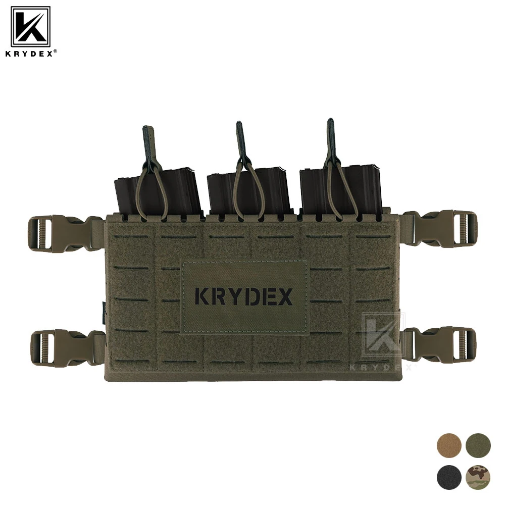 

KKRYDEX Tactical MK5 Micro Fight Chassis Laser Cut Chest Rig Lightweight Panel 5.56 MP7 Magazine Placard Tactical Vest Gear