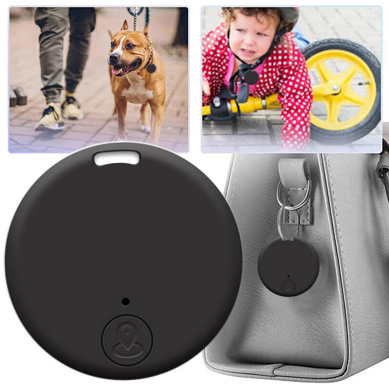 

Bluetooth 5.0 Anti Lost Device Key Finder Tracker for Keys Pet Luggage APP Alarm Two Way Find Locator for iOS Android 15m Range
