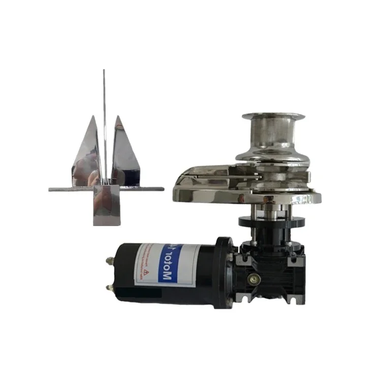 12v 900W/1000W DC Anchor Winches Electric Rope Winch Traction Mute Self-draining Marine Electric Winch for 4-8m/26ft Boat Yacht