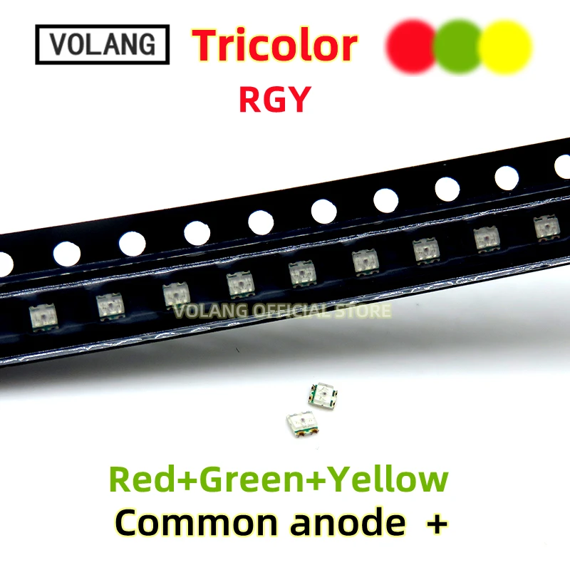 1615 LED High Light Two Color 0606 bicolore rosso e blu verde arancione bianco caldo giallo 0603*2 tricolore RGB RGY tre 1.6*1.6mm