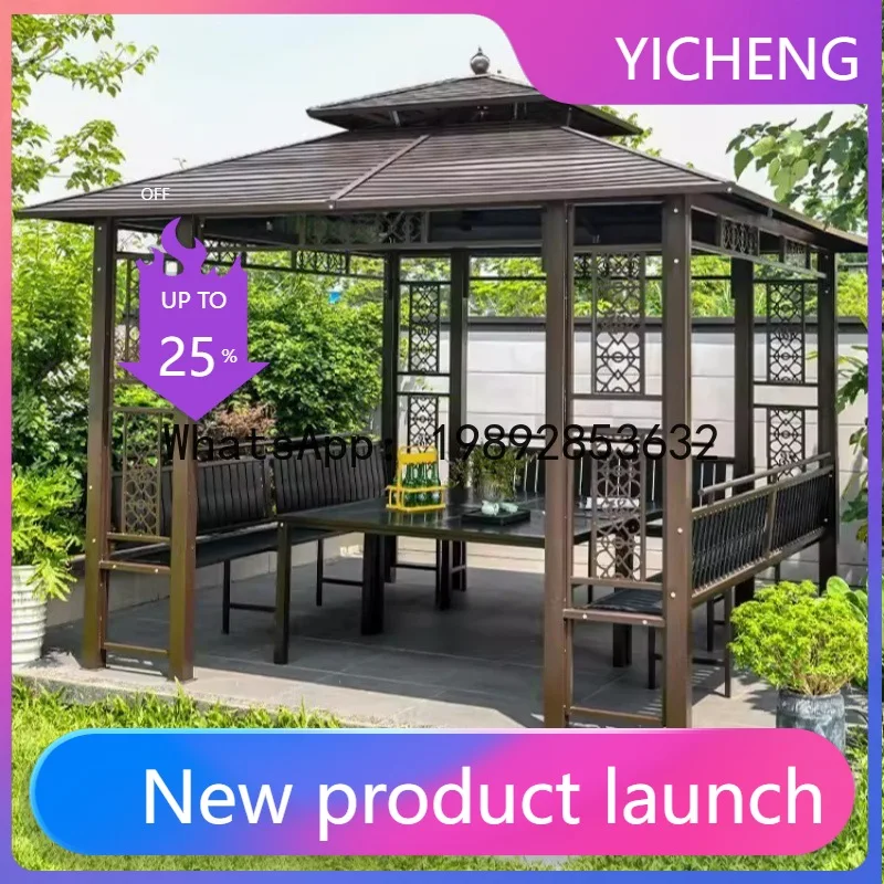 

HYS Outdoor Pavilion Villa Courtyard Garden Indoor Leisure Tent Courtyard Outdoor Shade