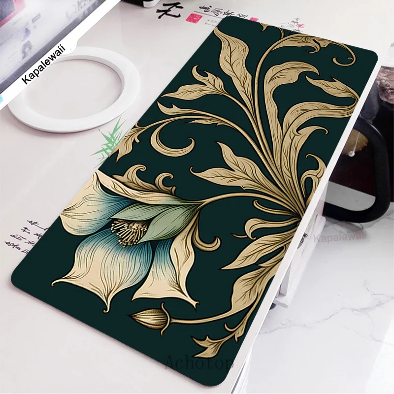 

2026 Large Mousepad XXL Size Office Mouse Pad Nature Plant Design Gaming Carpet Locking Edge Mouse Mat Game Keyboard Pads