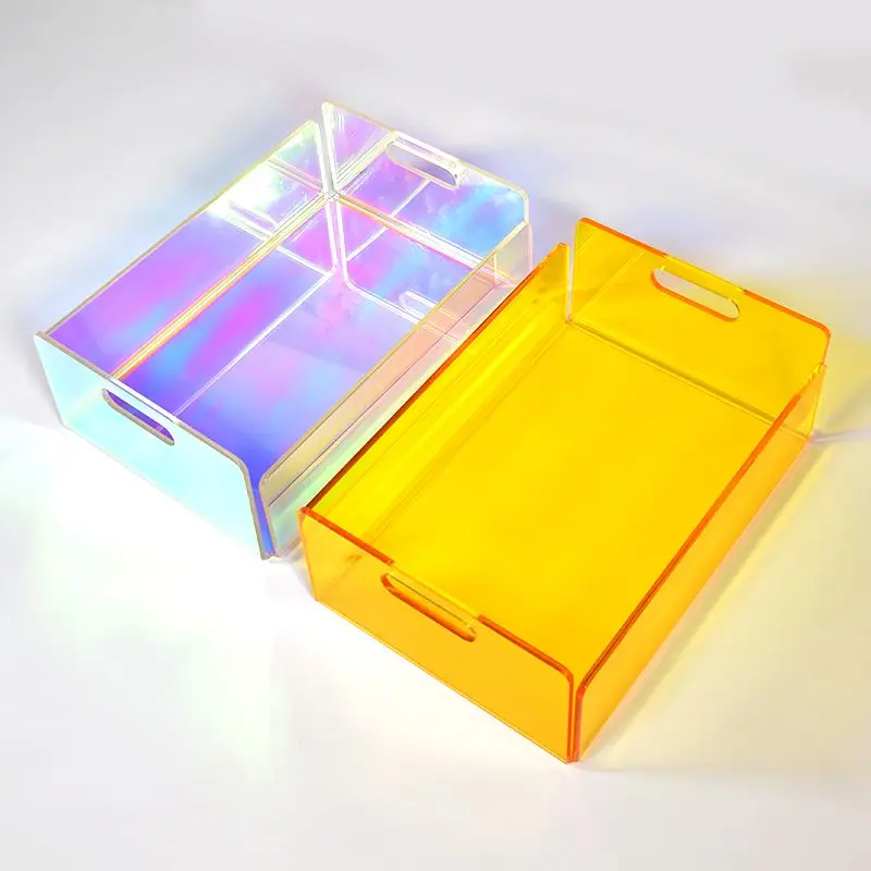 Clear Acrylic Storage Bins for Bathroom Organizer Pantry Storage,Cabinet Organizers Cosmetics Office Stationery Food & Beverage