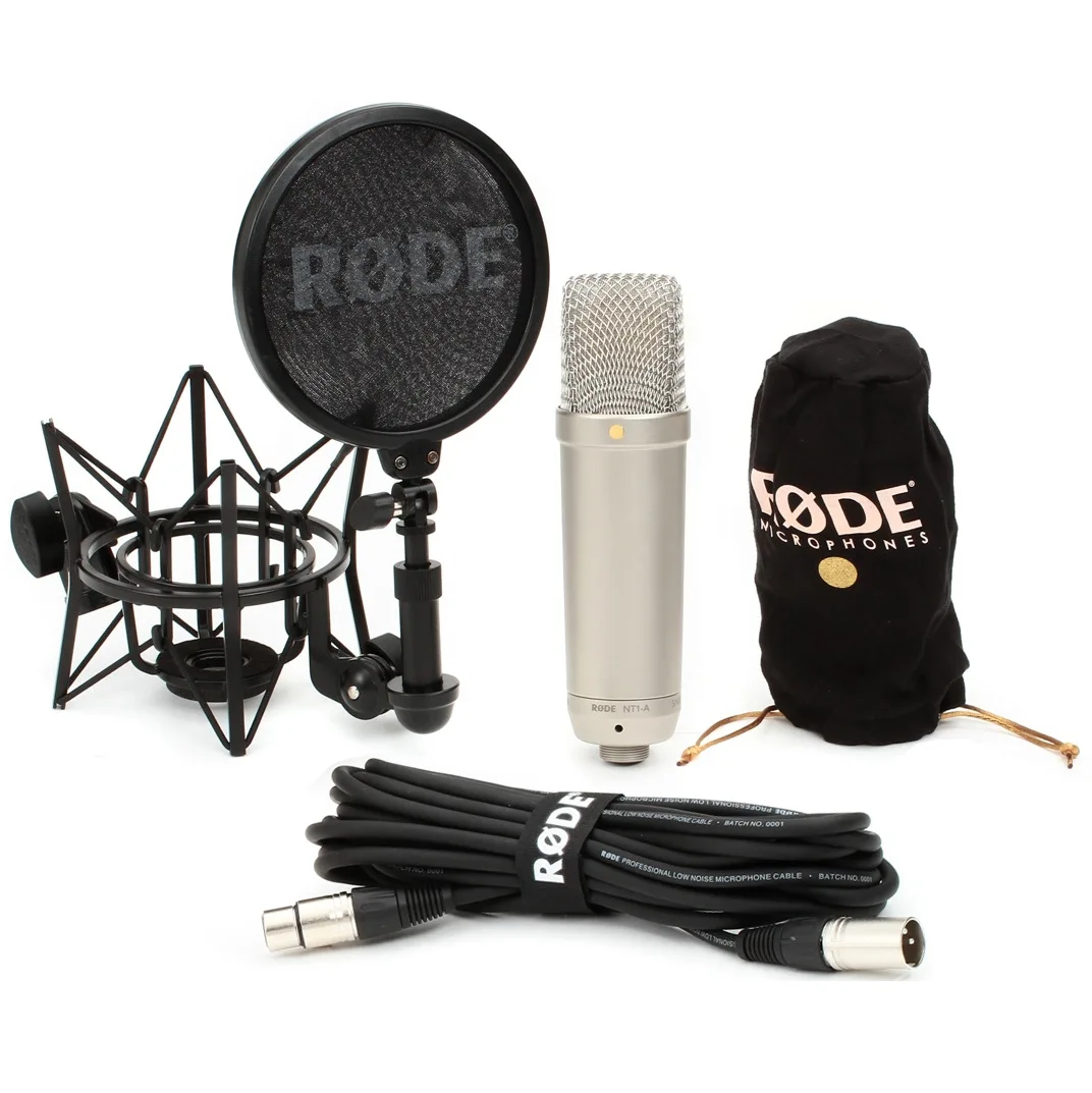 RODE NT1 -5th Large Diaphragm Vocal Capacitor Microphone Professional Home Live K-Song Microphone Recording Studio