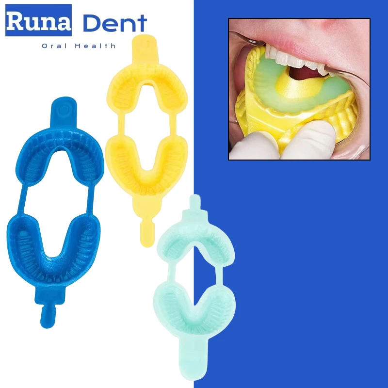 50 Disposable Dental Fluoride Trays L/M/S Foam Gel Applicator BPA-Free Plastic Dental Tool