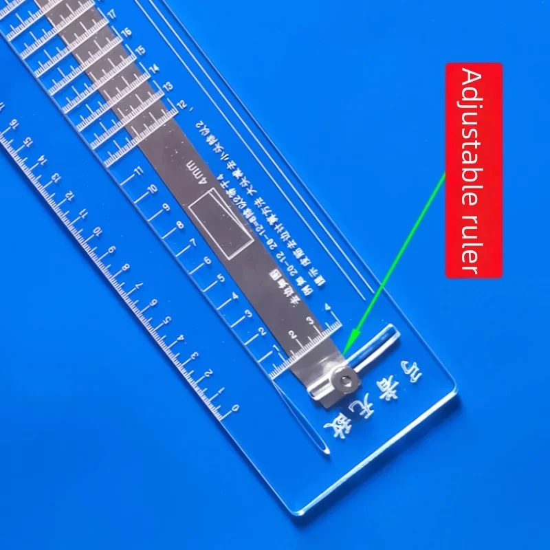 Slingshot Multifunctional Conical Ruler Flat Leather Ruler Rubber Strap Shooting Outdoor Hunting Slingshot Accessories