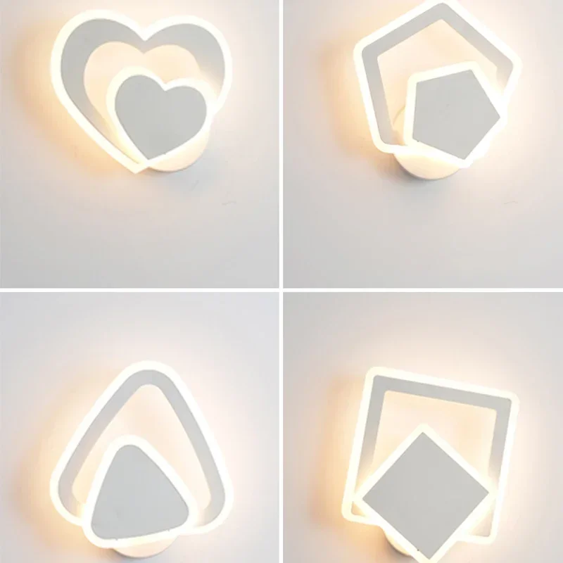 Lâmpada de parede LED moderna para o quarto, candeeiro de cabeceira para sala de estar, sofá, TV, hotel, mesa, Home Decor, iluminação interior