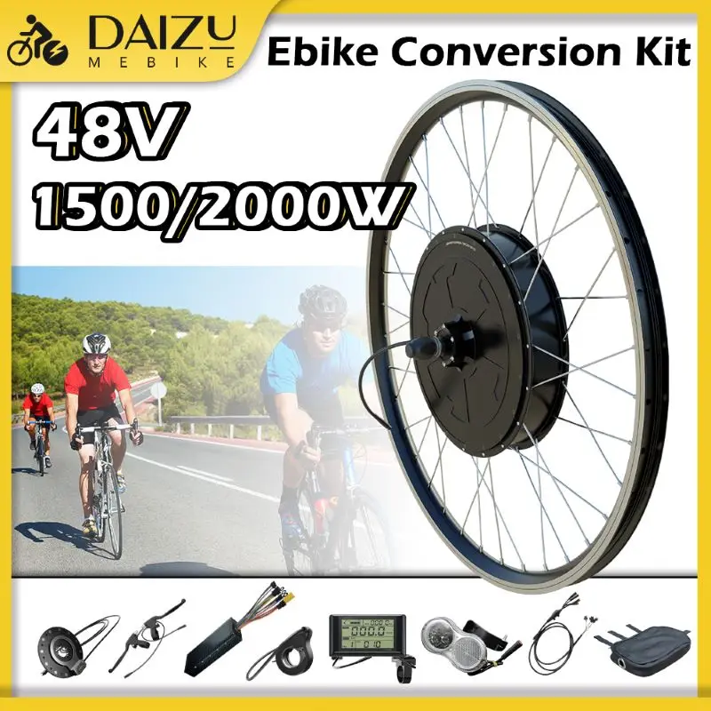 No Battery Electric Bike Brushless Conversion Kit 48V 1500W 2000W 26”27.5”28”29”700C Wheel E-bike Motor Wheel Kit SW900 LCD