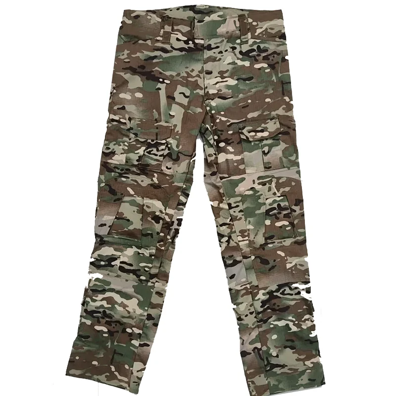 Men's Multicam Camo Sleeve Tactical Combat Shirt Half Zip Frog Shirt With Patchwork Design