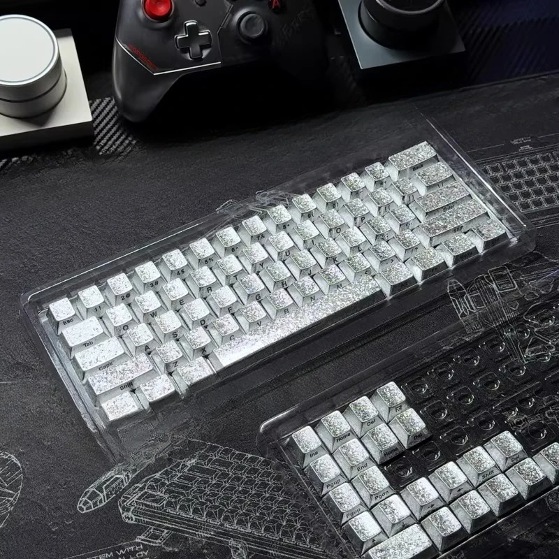 Crystalline ice caps, highly metallic peripherals