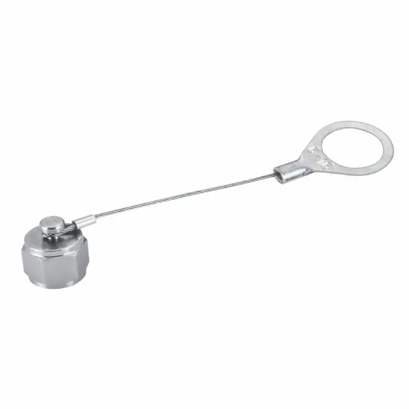 M12 IP67 Male Connector's Dust Cap SUS#316 Plastic with Strap