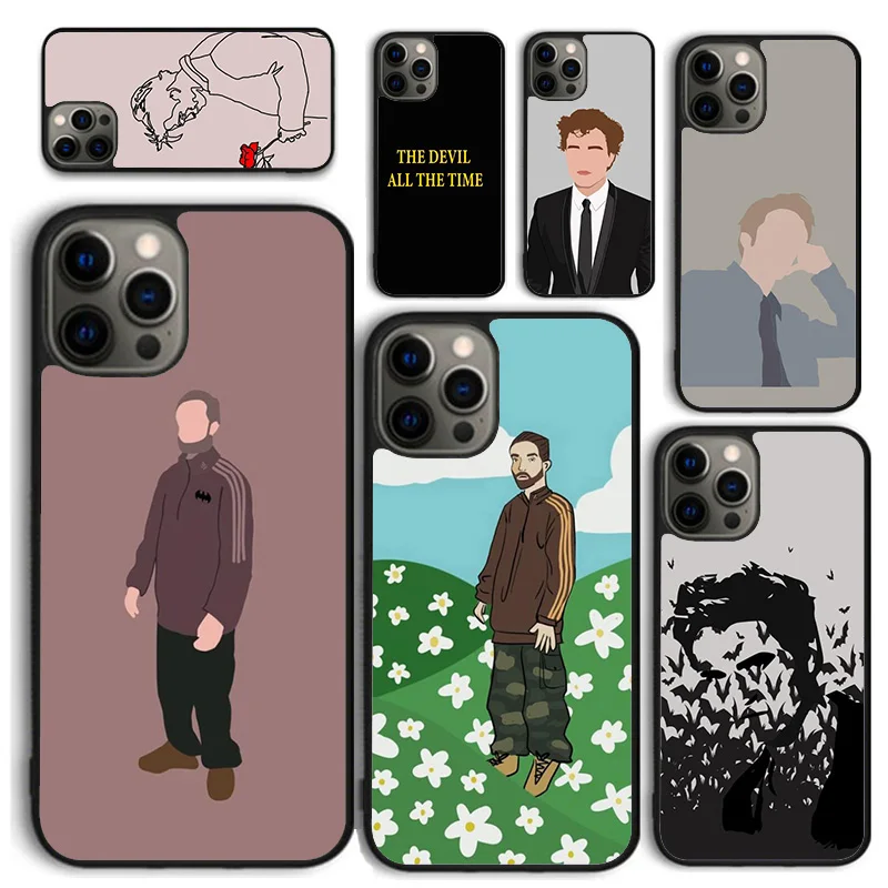 Robert Pattinson Phone Case for iPhone 16 15 14 12 13 mini PLUS X XS XR 11 PRO MAX Back Cover Fundas Shell