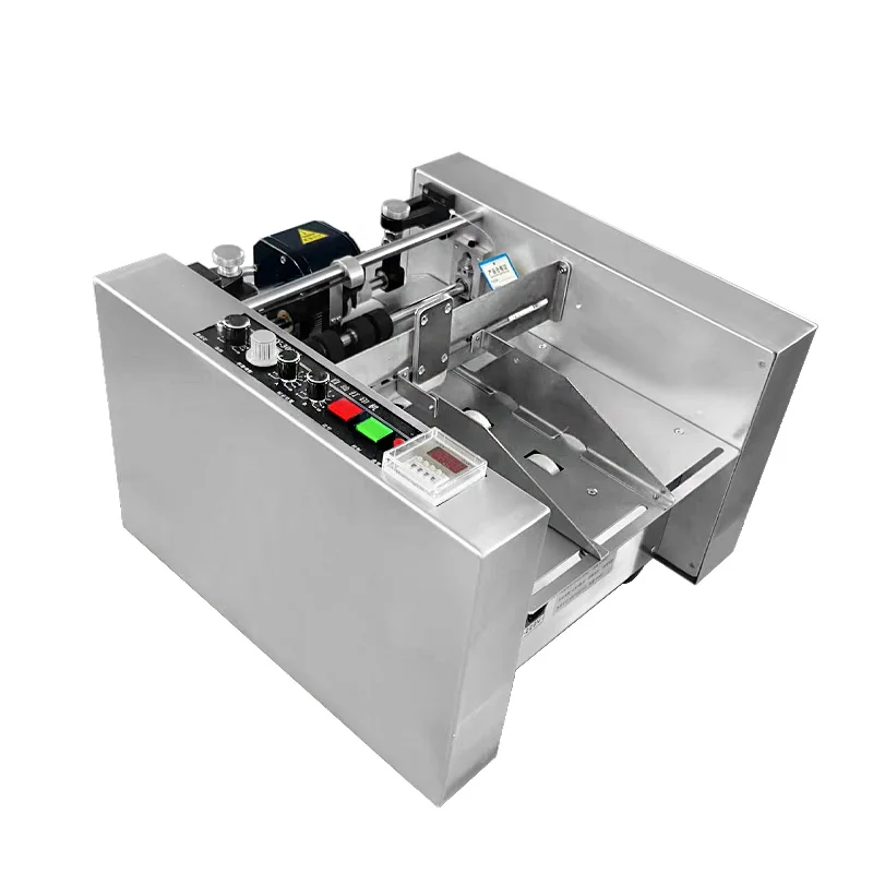300 Desktop Electric Automatic Coding Printing Machine Stainless Steel Solid Ink Wheel Date Stamp For Bottles Paper Bags