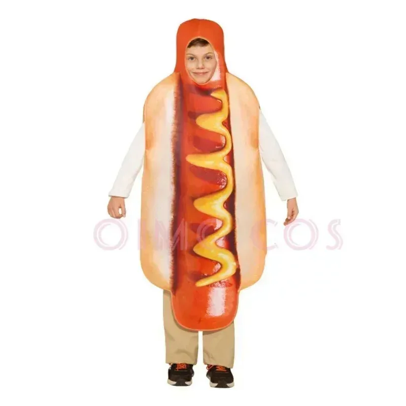 أطفال الأطفال دور اللعب هوت دوج تأثيري المكسيكي مهرجان ازياء الكبار مرحلة أزياء مسرحية هوت دوج ازياء