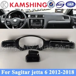 CAPQX Air Condition Vent Outlet For Sagitar jetta 6 2012 - 2017 Instrument Panel Fresh Air Outlet Vent Grille Frame Cover Right