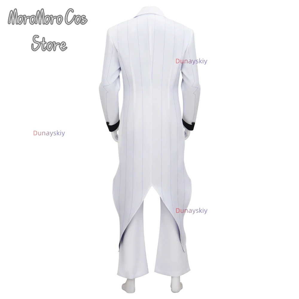 2025 New Anime Cosplay Hotel VOX Cosplay Costume White Suit Top Pants Women Men Halloween Roleplay Clothes - view 4