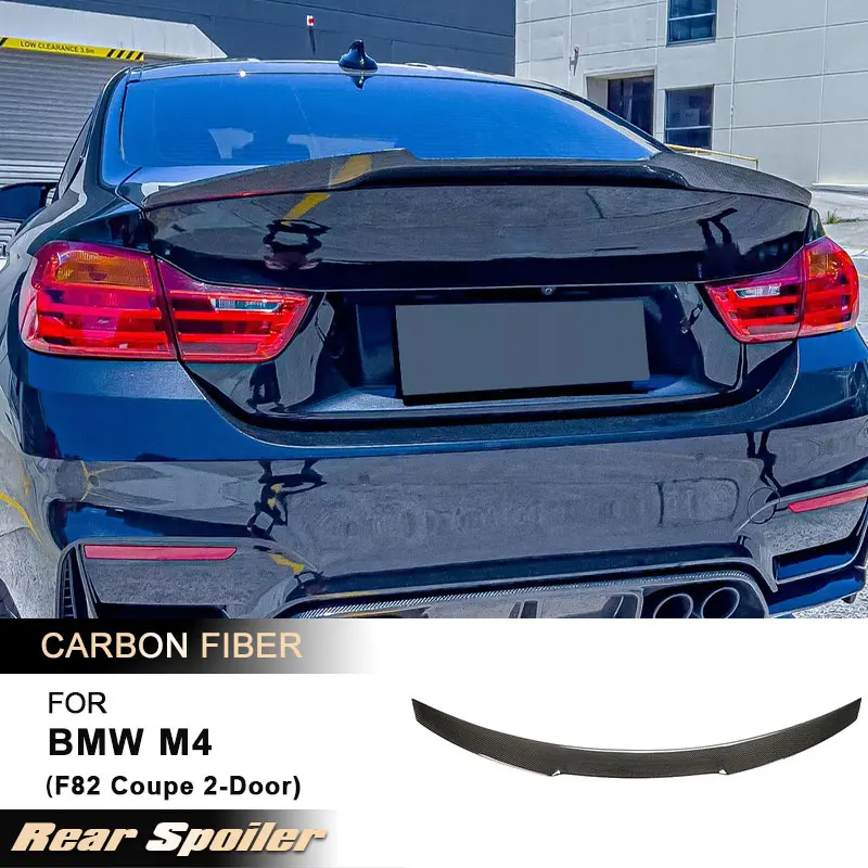 

Car Rear Trunk Spoiler Wings for BMW F82 M4 Coupe 2-Door 2014-2019 Racing Rear Spoiler Boot Lid Wing Lip Full Carbon Fiber