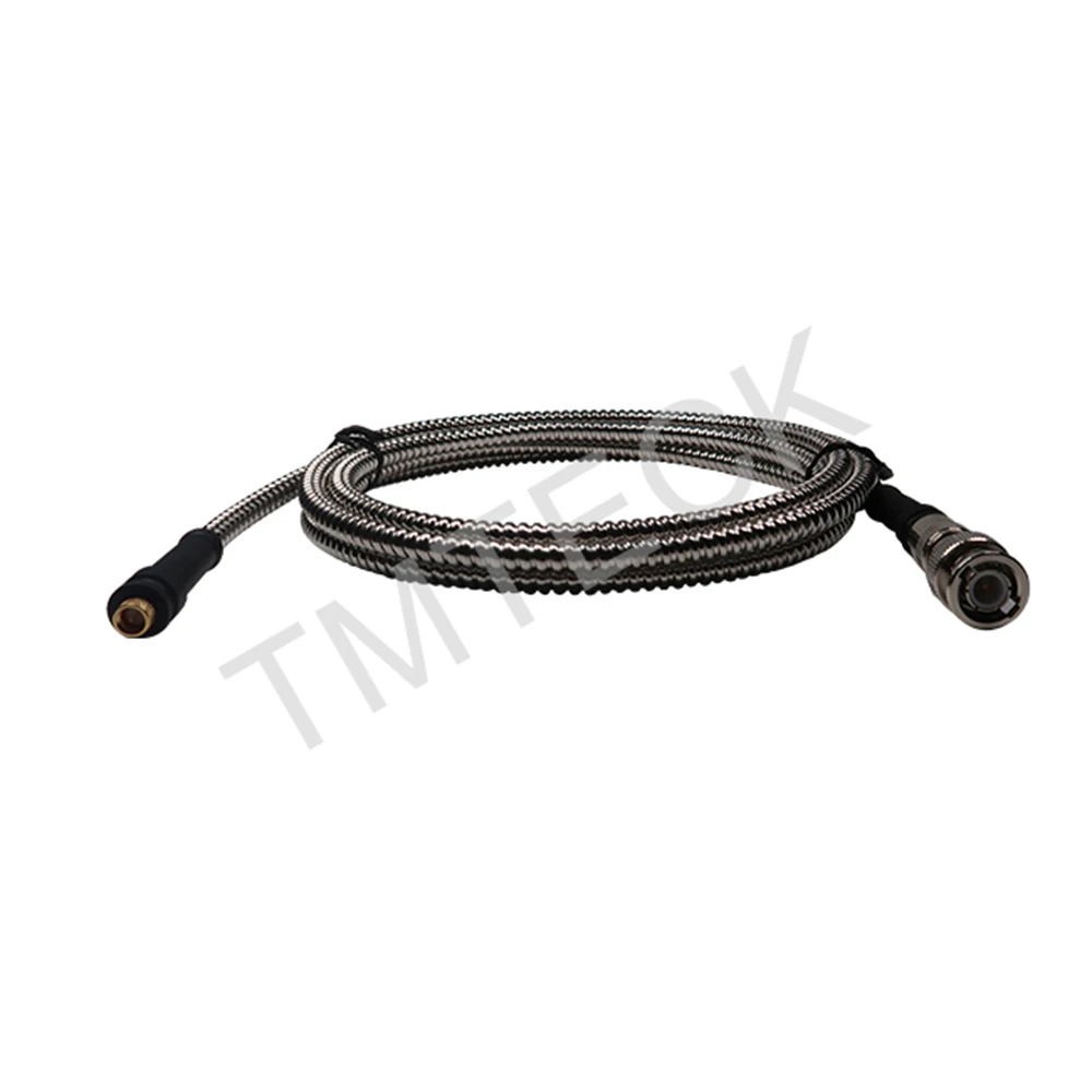 compatible with BNC-microdot flexible Stainless Steel Protection Shielding Ultrasonic Cable armored single cable