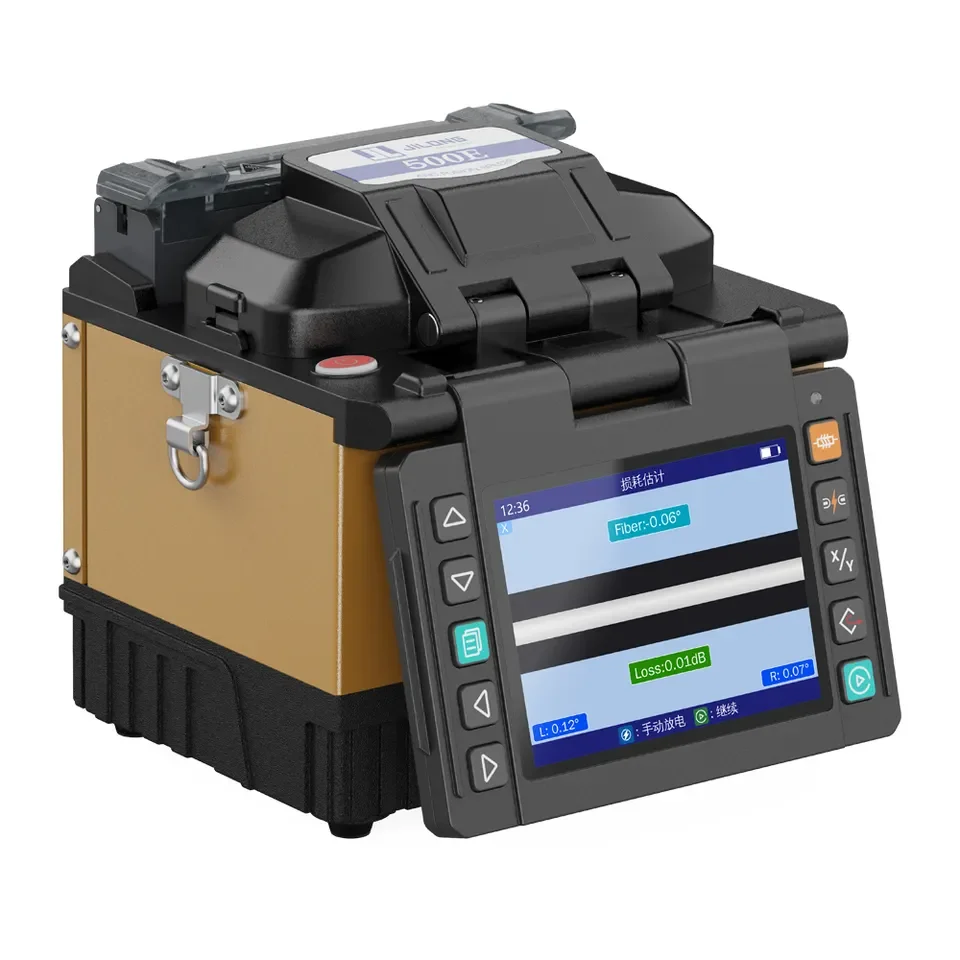 JILONG-KL-500E Fusion Splicer Machine, Multi Language, 8S Splicing Machine, VFL Optic Power Meter Tool Kits