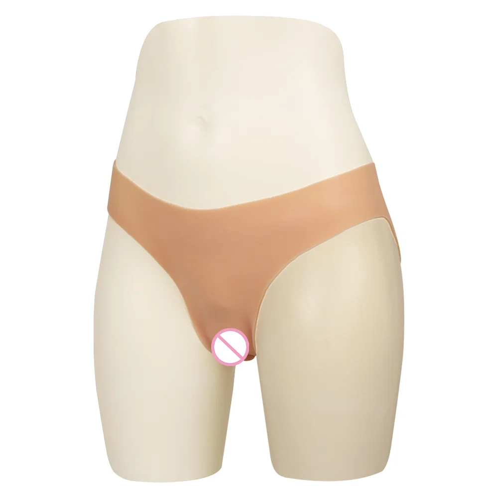 Tgirl Cosplay Silicone Brief Fake Vagina Buttock Hip Panties Fake Butt Shaper Underwear for Crossdresser Transgender