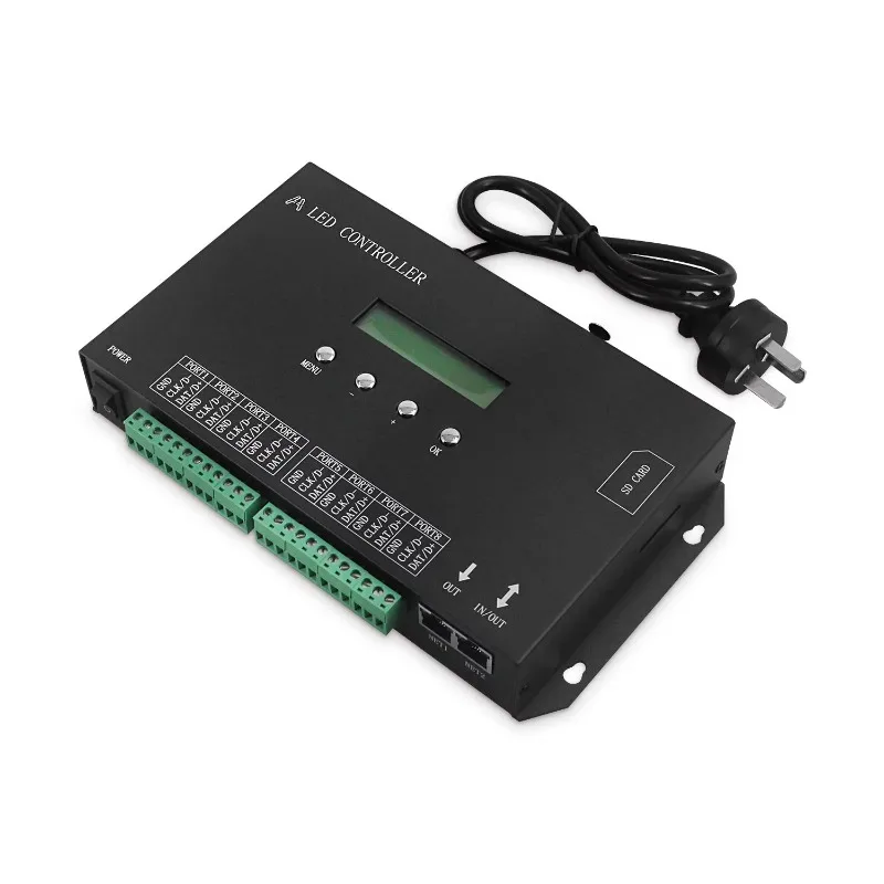 For SPI LED Pixel Controller Supports SD Card DMX512 Console WS2811 WS2815 Controller