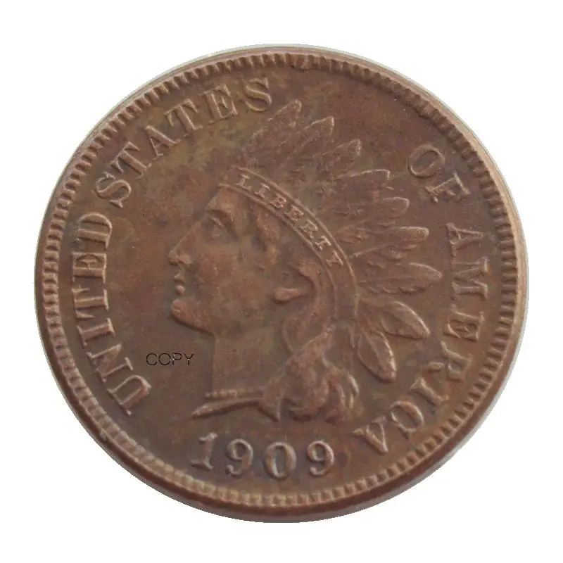 Reproduction Penny 1909 Indian Copper Commemorative Coins