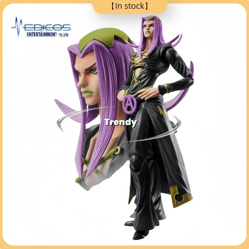 

100%Original MEDICOS-E Super Action STATUE Golden Wind‌ LFONE ABBACCHIO Ver.black Action Figures Model Toys