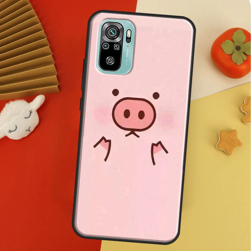 Cartoon Pig Piggy For Xiaomi Redmi Note 10 Pro Case Cover For Redmi Note 11 Pro 10A 10C 9 8T 9S 10S 9T 9A 9C Case