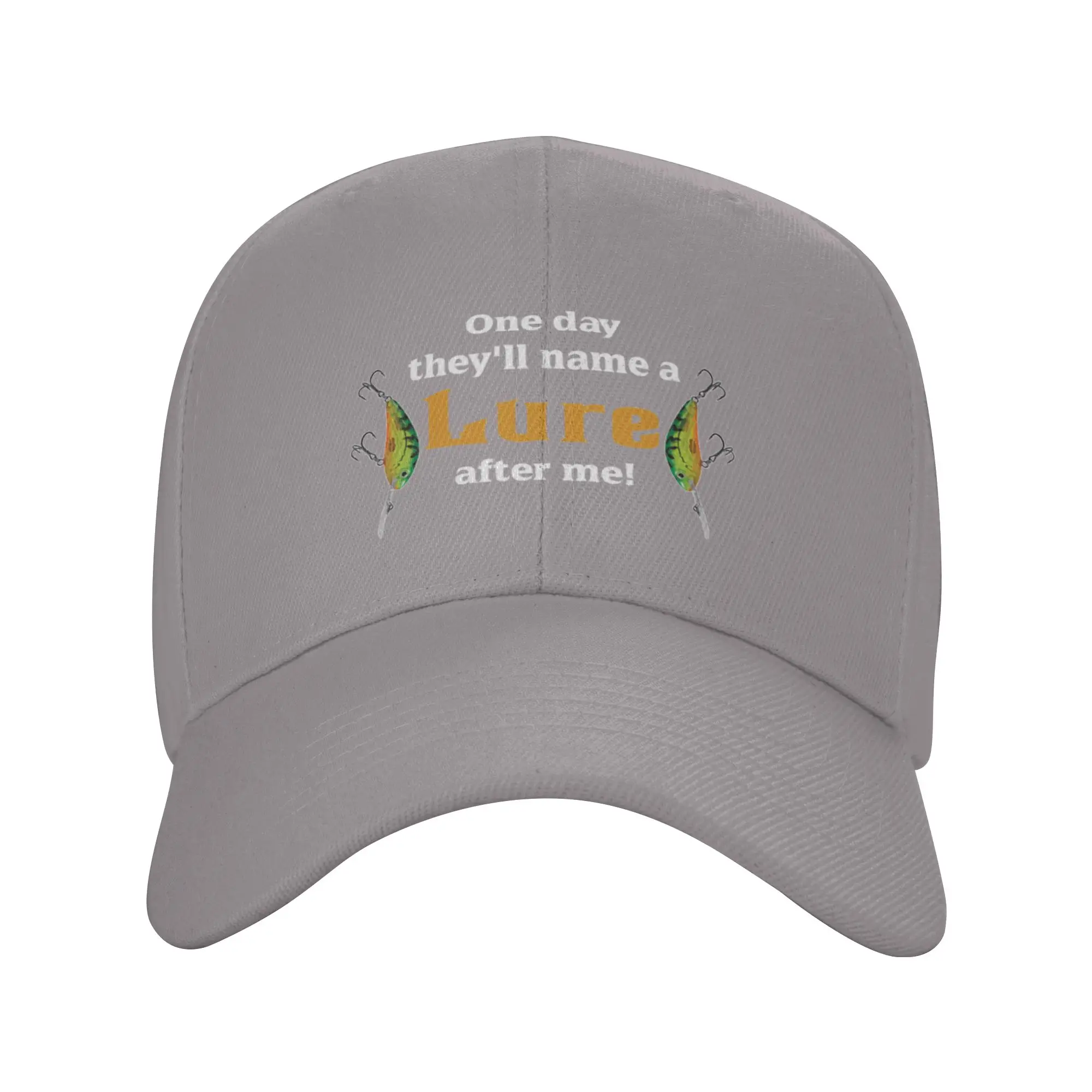 Hot Sale One Day They ll Name A Lure After Me Fishing Baseball Cap  Breathable Brand Cap  Parent-Child Outing Brand Cap